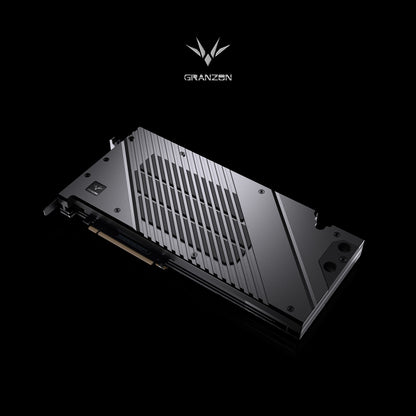 Granzon Full Armor GPU Block For MSI RTX 4090 Suprim / Suprim X / Suprim Liquid X / Gaming X Trio, Full Coverage Full Wrap Cooling Armor, Bykski Premium Sub-Brand High Quality Series GPU Water Cooling Cooler, GBN-MS4090TRIO