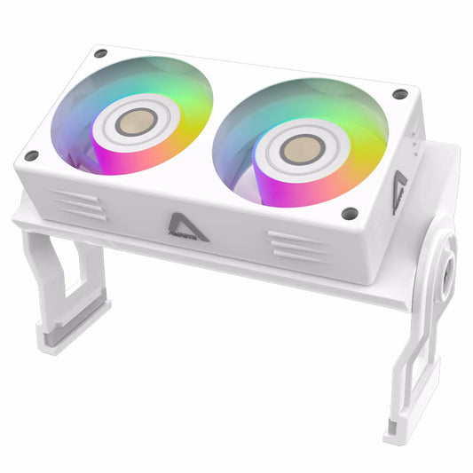 Alseye RAM ARGB Memory Cooler White Black 60mm With Dual Fan PWM 1200-2000RPM Radiator for DDR2/3/4/5 | Custom Loop Radiator