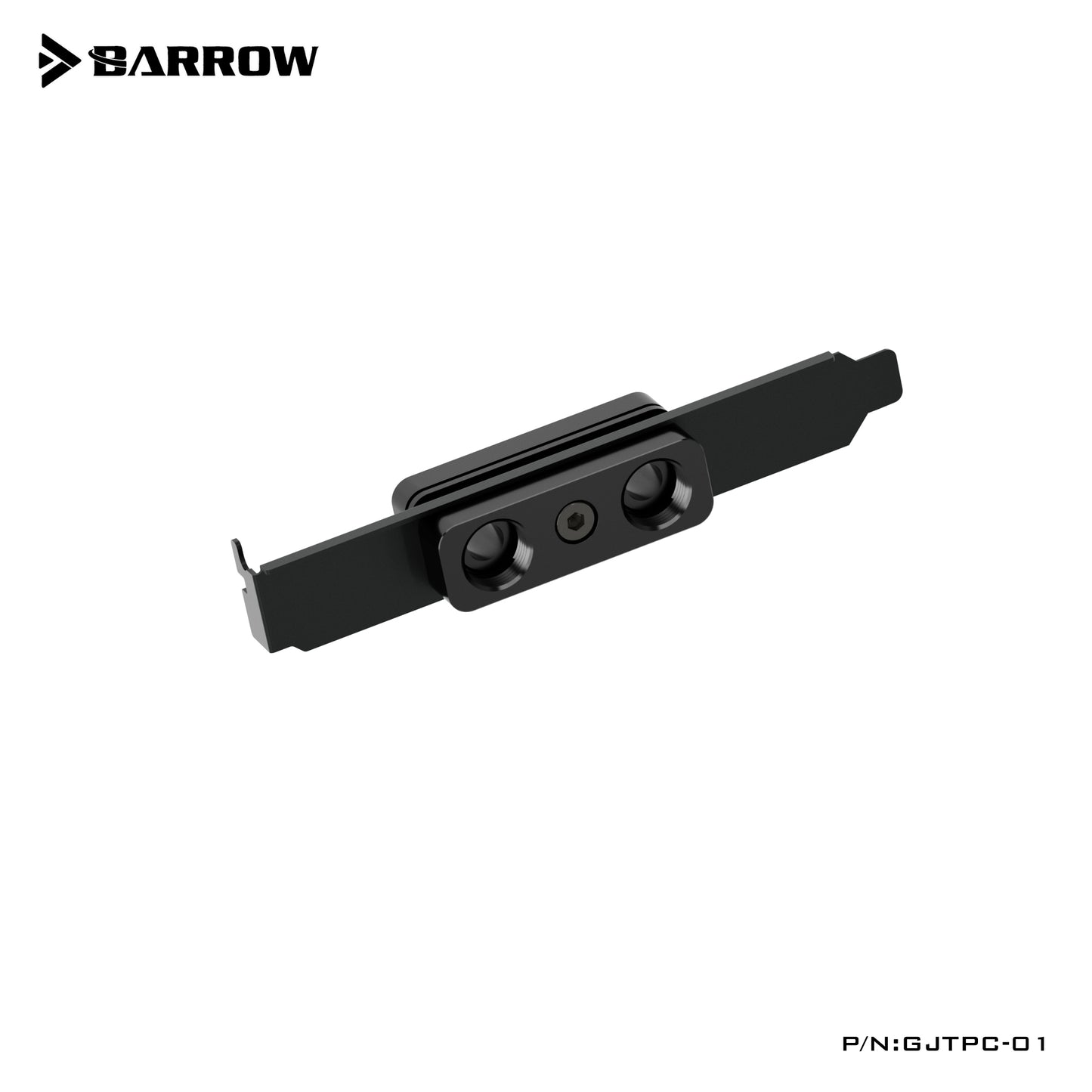 Déflecteur Barrow PCI-E avec croisement avec ports G1/4", modulaire pour équipement externe et disposition de tubes, connexion pour paroi de boîtier traversant, accessoire de modification de refroidissement par eau, GJTPC-01 