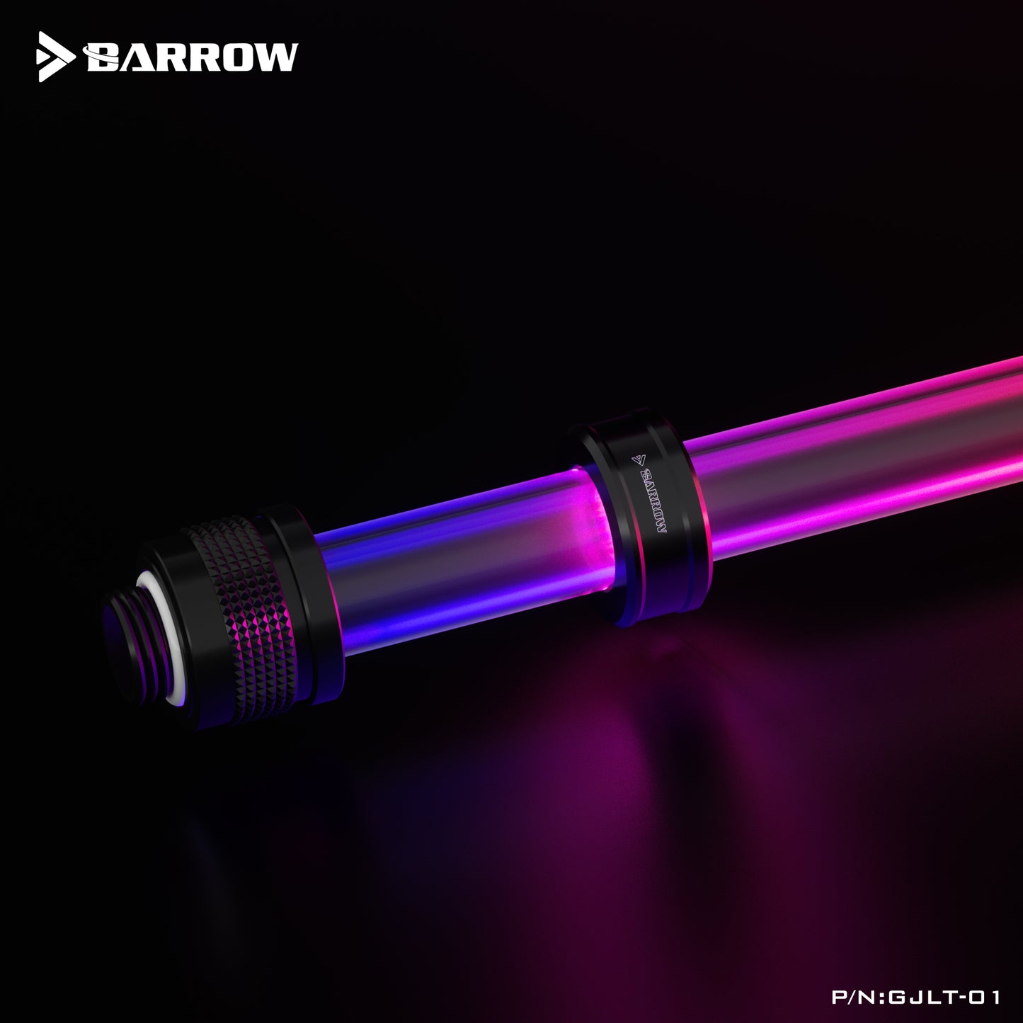 Kit lumineux Barrow A-RGB, anneau de composant d'éclairage pour tube dur transparent OD14mm, outil de décoration de refroidissement par eau de positionnement flexible, GJLT-01