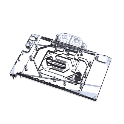 Bykski GPU Water Block For Colorful iGame RTX 4080 Ultra / Battle-ax / Onda RTX 4080, Full Cover With Backplate PC Water Cooling Cooler, N-IG4080ULOC-X