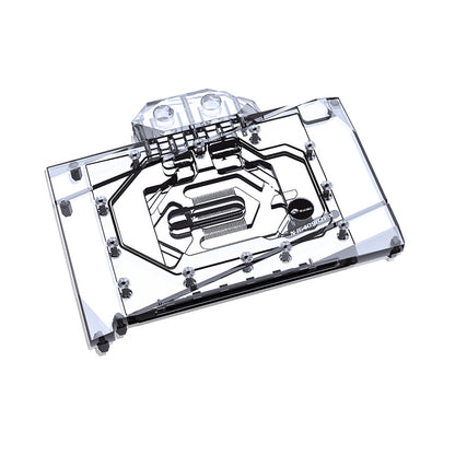 Bykski GPU Water Block For Colorful RTX 4090 Battle Axe, Full Cover With Backplate PC Water Cooling Cooler, N-IG4090ZF-X