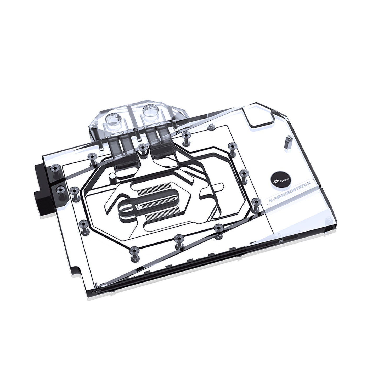 Bykski GPU Water Block For Asus RTX 4080 / 4080 Super Tuf Gaming / ROG Strix, Full Cover With Backplate PC Water Cooling Cooler, N-AS4080STRIX-X
